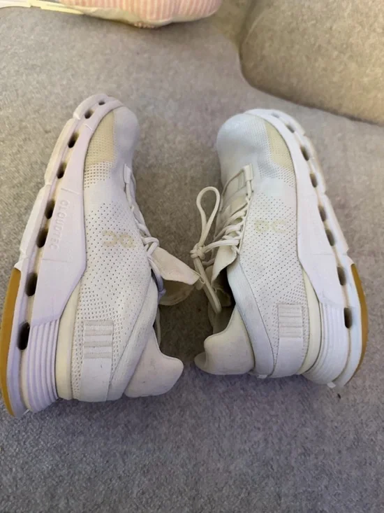 ON CloudNova Shoes White/Undyed Cloudtec Athletic Running Sneakers - Picture 11 of 11